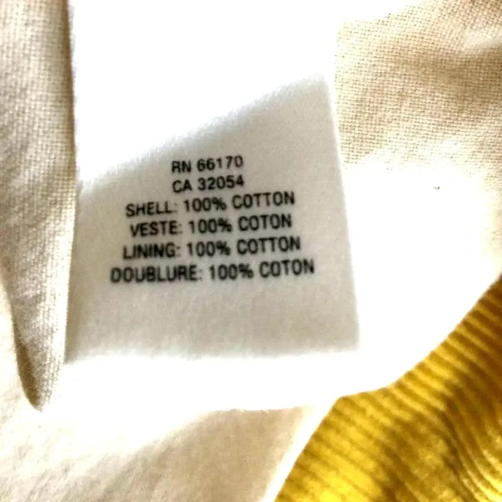 Anthropologie Maeve Yellow Corduroy Mini‎ Skirt Size 4 NWOT